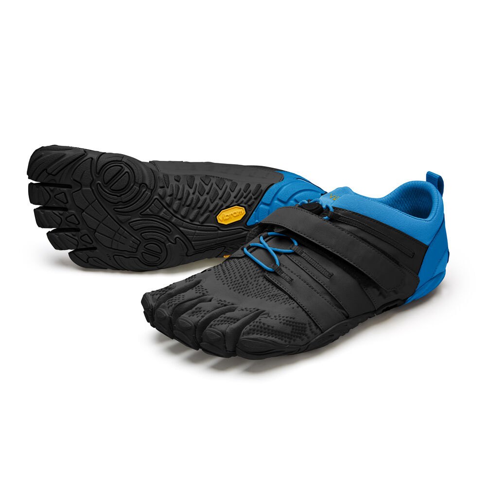 Botas Montaña Hombre Negros/Azules - FiveFingers V-Train 2.0 - JDYMTA-793